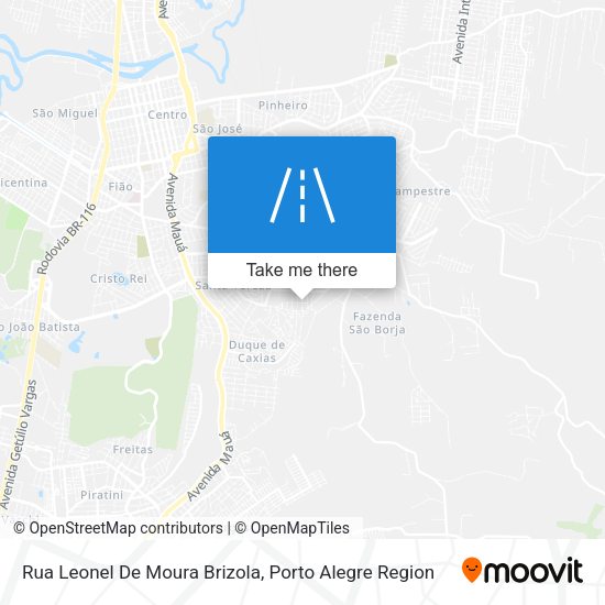 Rua Leonel De Moura Brizola map