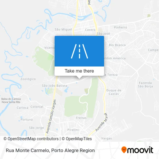 Rua Monte Carmelo map