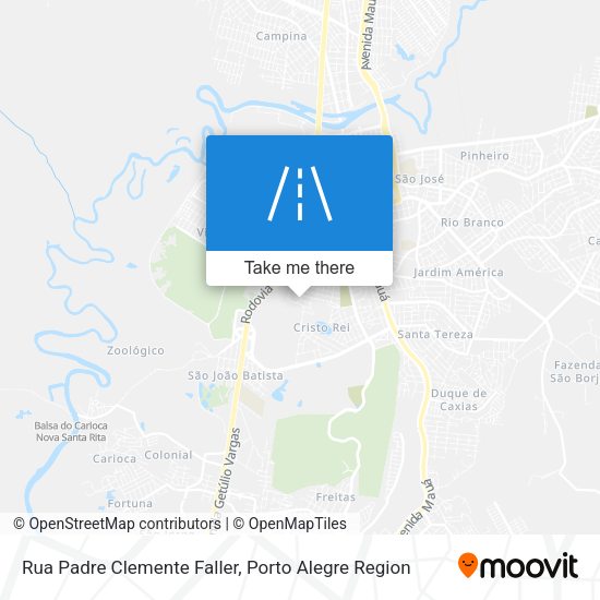 Rua Padre Clemente Faller map