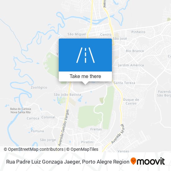 Rua Padre Luiz Gonzaga Jaeger map