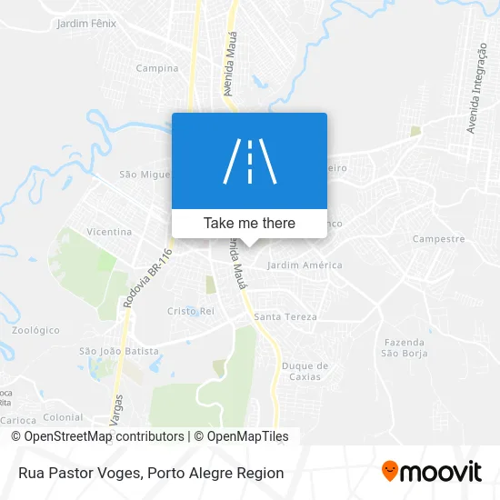 Rua Pastor Voges map