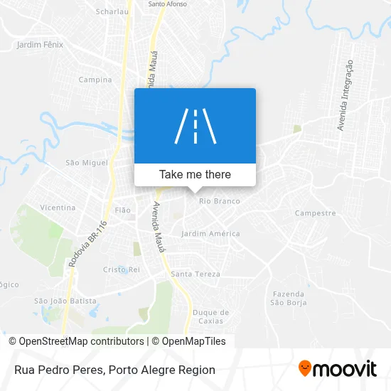 Rua Pedro Peres map