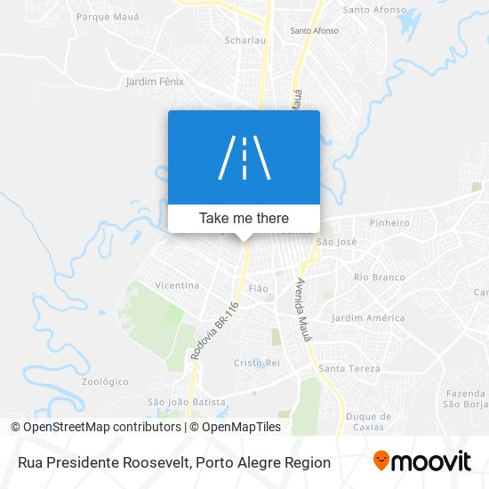 Rua Presidente Roosevelt map