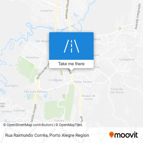 Mapa Rua Raimundo Corrêa