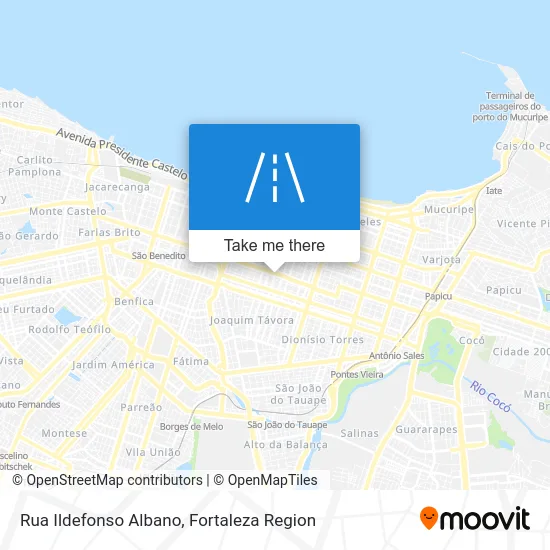 Rua Ildefonso Albano map