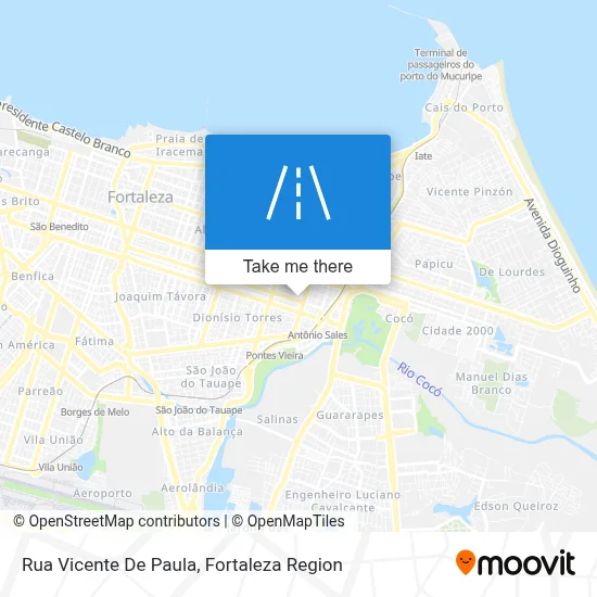 Rua Vicente De Paula map