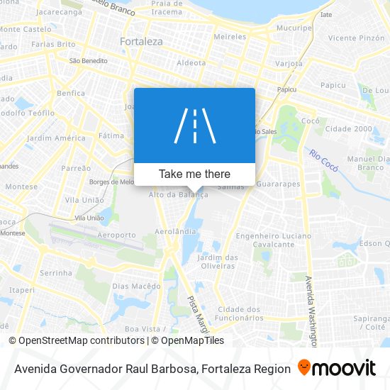 Mapa Avenida Governador Raul Barbosa