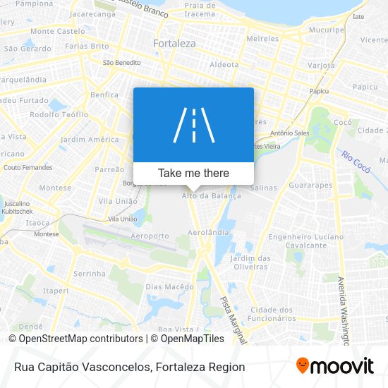 Rua Capitão Vasconcelos map