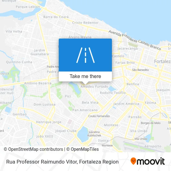 Rua Professor Raimundo Vitor map