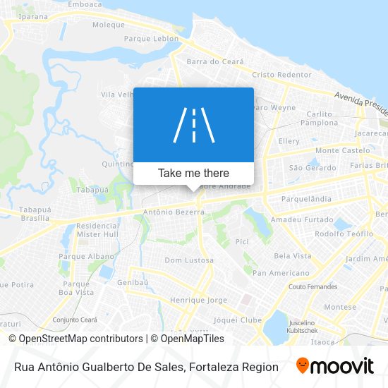 Rua Antônio Gualberto De Sales map
