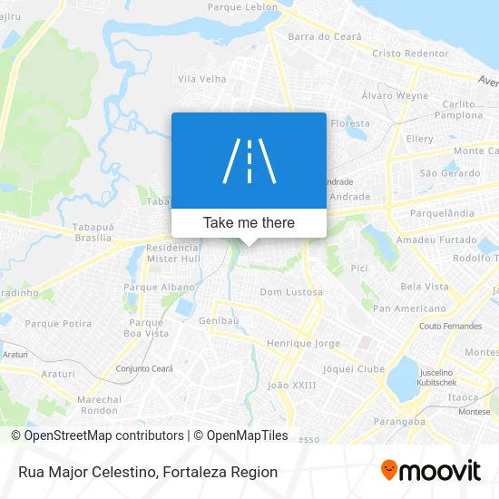 Rua Major Celestino map