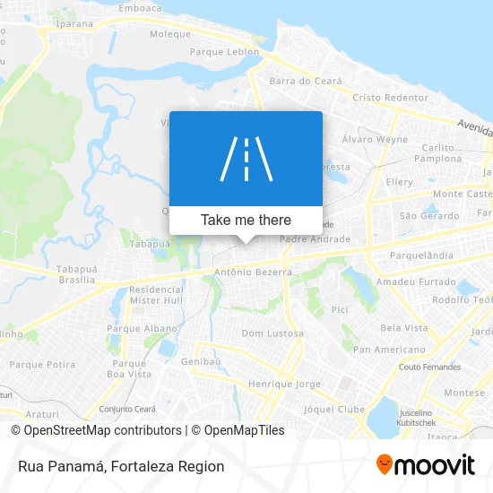 Rua Panamá map