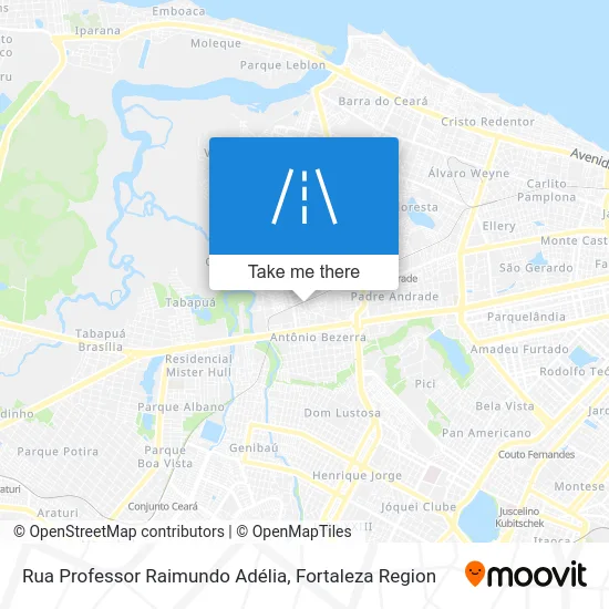Rua Professor Raimundo Adélia map