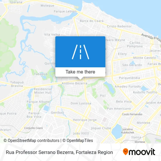 Rua Professor Serrano Bezerra map
