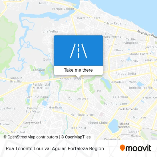 Rua Tenente Lourival Aguiar map