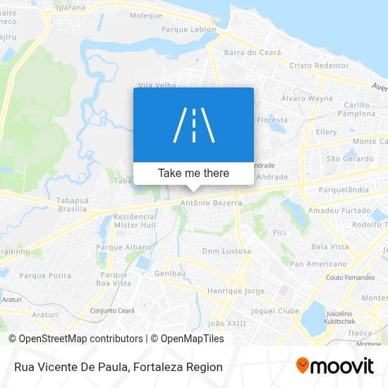 Rua Vicente De Paula map