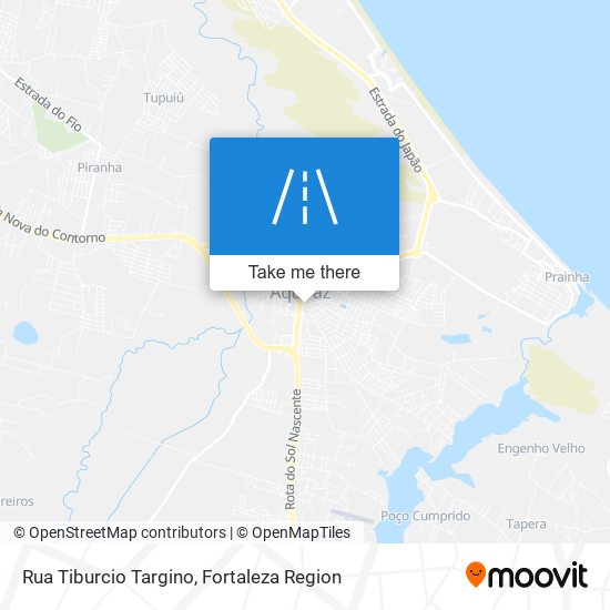 Rua Tiburcio Targino map