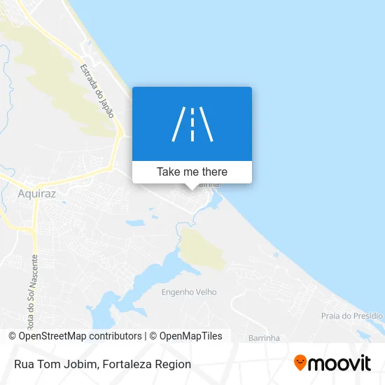 Rua Tom Jobim map