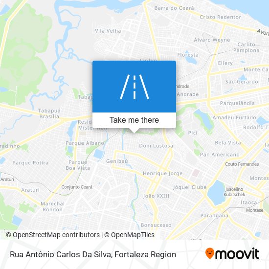 Mapa Rua Antônio Carlos Da Silva