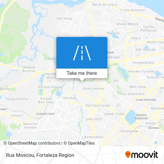 Rua Moscou map