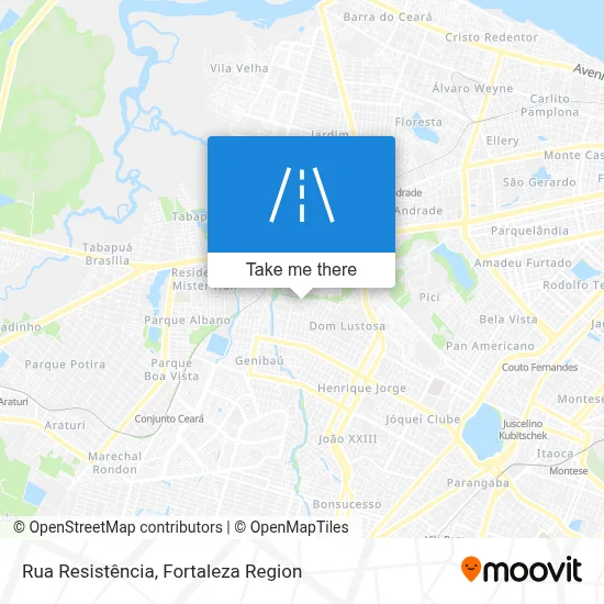 Rua Resistência map