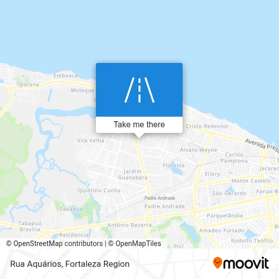 Rua Aquários map