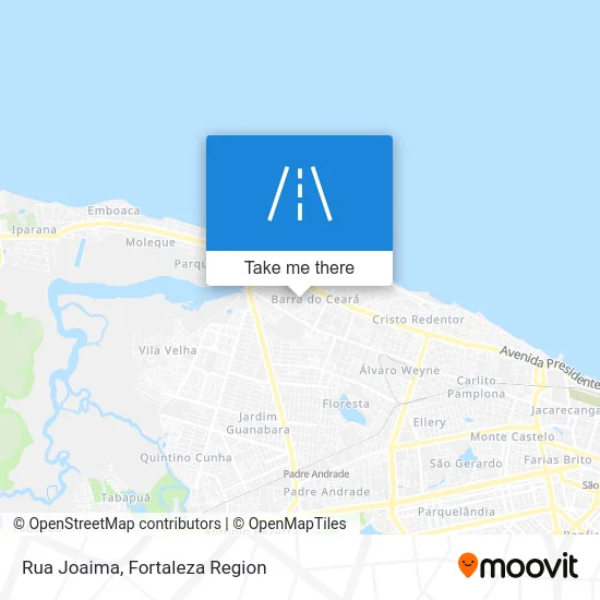 Rua Joaima map