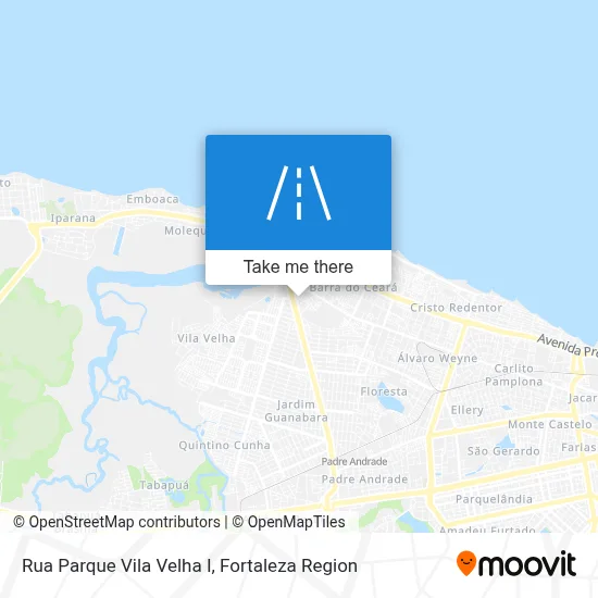 Rua Parque Vila Velha I map