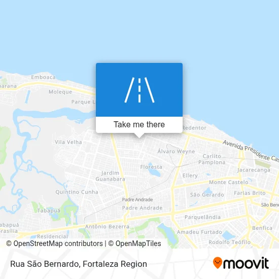 Rua São Bernardo map