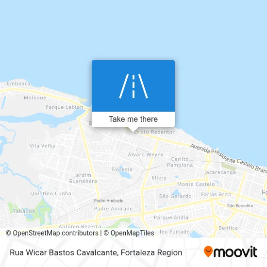 Rua Wicar Bastos Cavalcante map