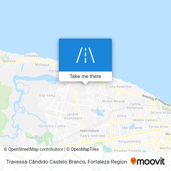 Travessa Cândido Castelo Branco map
