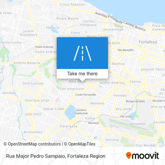 Rua Major Pedro Sampaio map