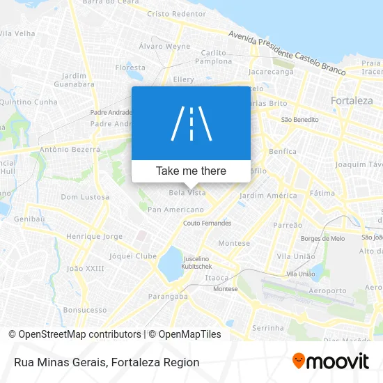 Rua Minas Gerais map
