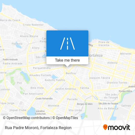 Rua Padre Mororó map