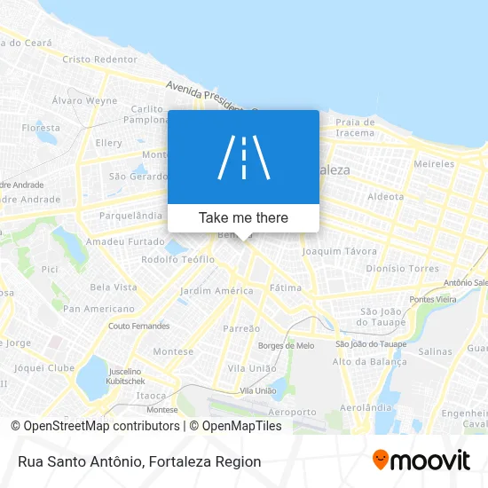 Rua Santo Antônio map