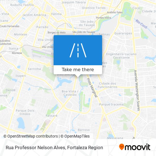 Mapa Rua Professor Nelson Alves