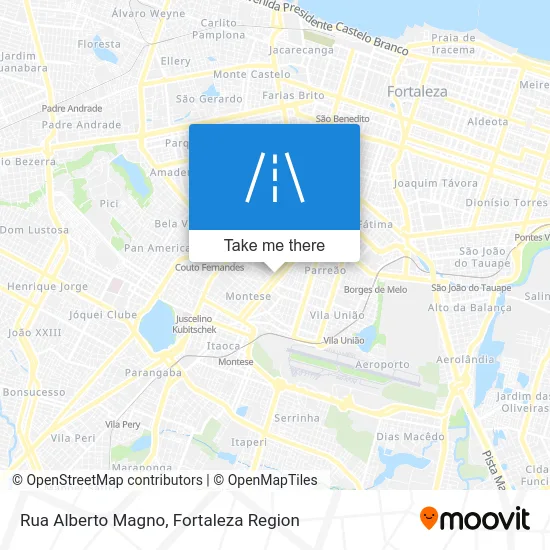 Rua Alberto Magno map