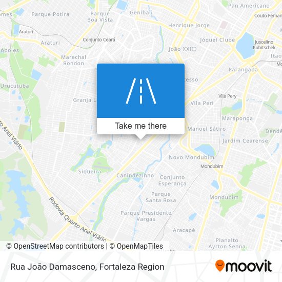 Rua João Damasceno map
