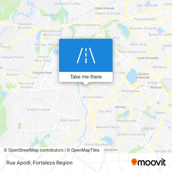 Rua Apodi map