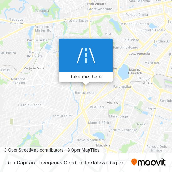 Rua Capitão Theogenes Gondim map