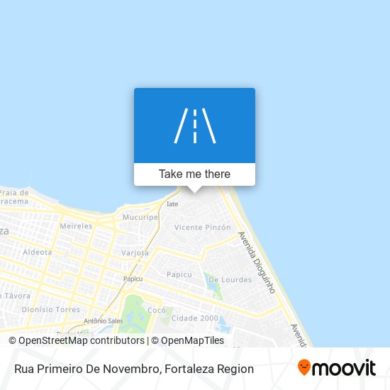 Mapa Rua Primeiro De Novembro