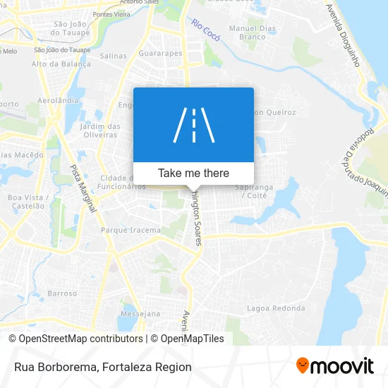 Rua Borborema map