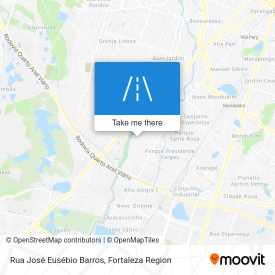Rua José Eusébio Barros map