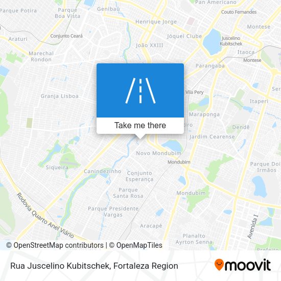 Rua Juscelino Kubitschek map