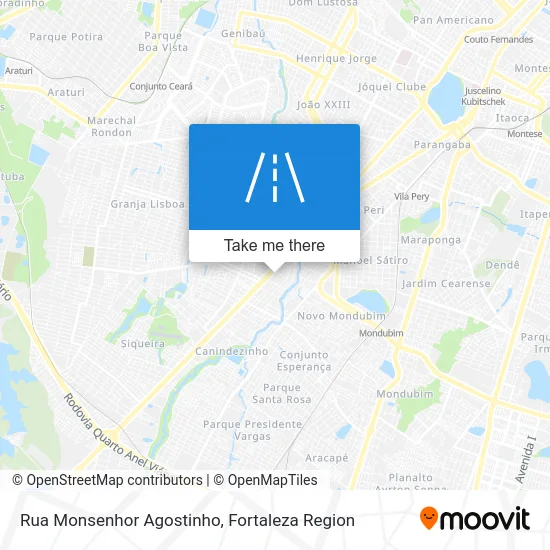 Rua Monsenhor Agostinho map