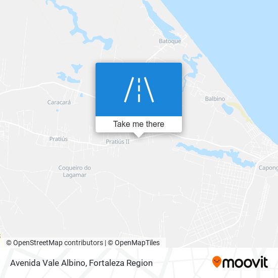 Mapa Avenida Vale Albino