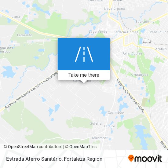 Estrada Aterro Sanitário map