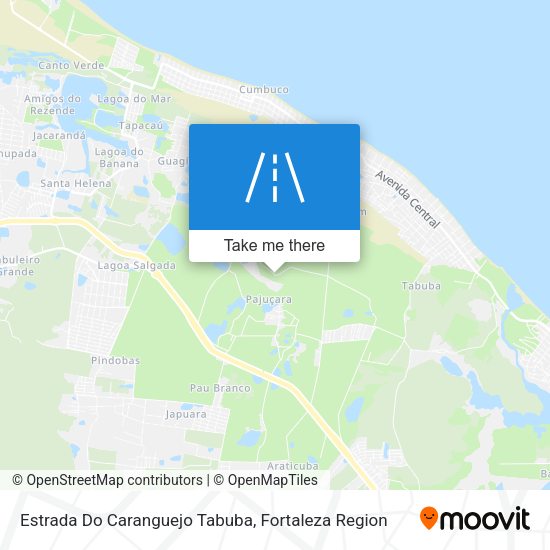 Estrada Do Caranguejo Tabuba map