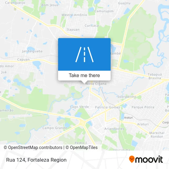 Rua 124 map