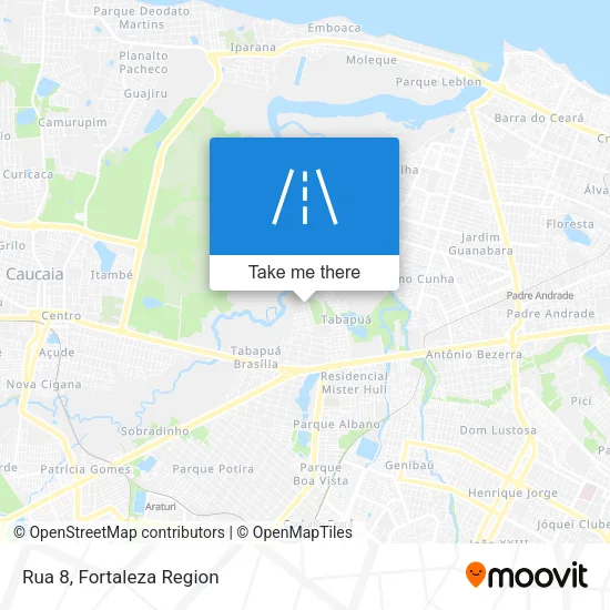 Rua 8 map